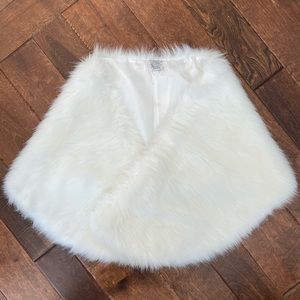 Faux fur shawl